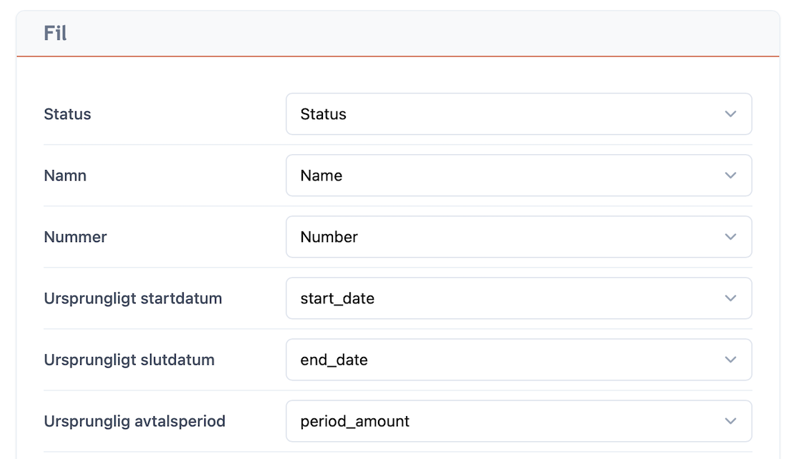 Admin account details